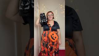 plus size spooky outfit idea 🎃 shorts plussize outfit [upl. by Laefar]