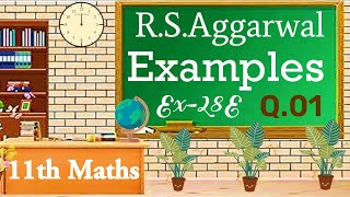 Differentiation Class11th Maths RSAggarwal ExamplesExercise28D RSAggarwal 11th Maths Solution [upl. by Bunni]