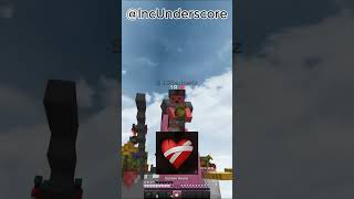 Ixc vs IncUnderscore ☠¯\ツ¯ minecraft hypixel shorts [upl. by Airec]