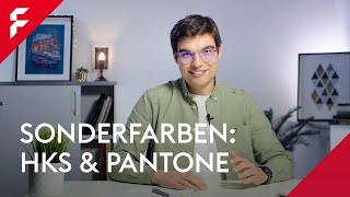 Arbeiten mit HKS amp Pantonefarben Basiswissen  Tutorial  FLYERALARM [upl. by Hare]