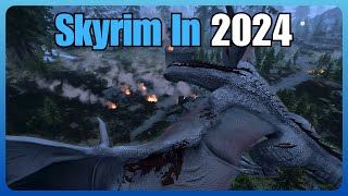 Skyrim 2024 Visuals ARE INSANE  Ro Modlist Gameplay [upl. by Loss325]