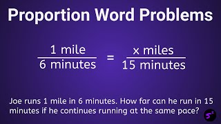 Solving Proportion Word Problems [upl. by Gardal]