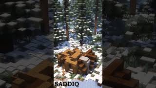 Medieval builds  Dark oak House with WatchTower  Building idea  Minecraft Timelapse saddiqbuilds [upl. by Odie611]