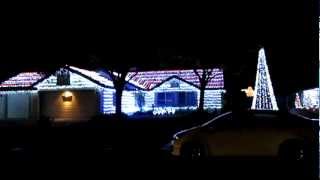 Great Christmas lights in Hemet CA musically controlled [upl. by Araeic]