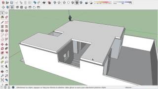 COMMENT REALISER LA DALLE ET LACROTERE SUR SKETCHUP [upl. by Parrisch572]