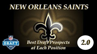 New Orleans SAINTS Best Draft Prospects at Each Position 20 [upl. by Holleran]