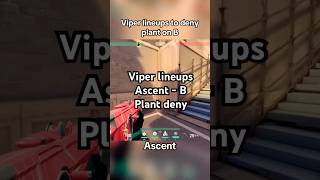 Like and follow for more Valorant viper lineups 🐍 Ascent  B plant deny default valorant [upl. by Sackey]