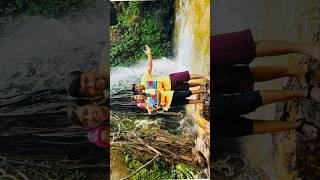 Apsarakonda water falls near Honnavar 🥳waterfalls shortvideo familyvlog familytimefuntime [upl. by Awe]