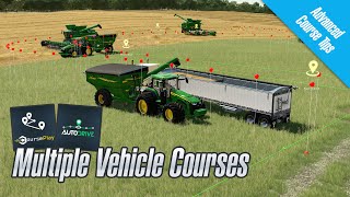 Multiple Combines and Auger Wagons  Courseplay and Autodrive Tutorial [upl. by Novy]