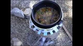 Rocket stove en vermex vermiculite expansee [upl. by Ozner]