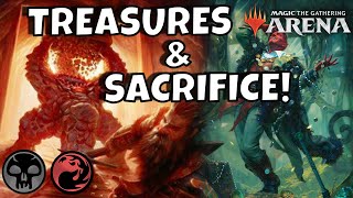 RAKDOS SACRIFICE amp TREASURES  TIBALTS TREASURES  mtg arena  DampD MYTHIC DECKS STANDARD 2022 BO1 [upl. by Sayette]