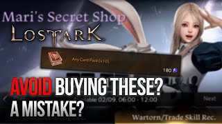 LOST ARK  IS MARIS SECRET SHOP CORRECT 로스트아크 북미 마리샤 [upl. by Eitsyrk]