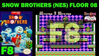 Snow Brothers NES 1990 Arcade LEVEL 8 [upl. by Kerr]