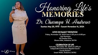 Repast for Dr Charmyn H Andrews [upl. by Chadwick]