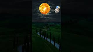 Our solar system vfx planet 3d sunset space sky moon shorts viral trending [upl. by Maze]