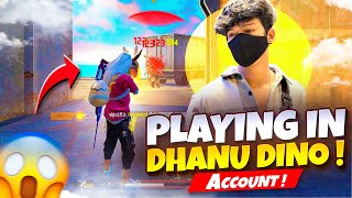 Playing Free Fire in Dhanu Dino account😱 My Free Fire gameplay in Dhanu Dino Account [upl. by Reltuc]