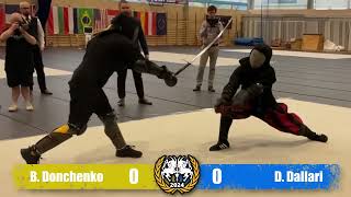 Black Horns Cup 2024 HEMA Tournament  Longsword 3rd place [upl. by Kilroy]