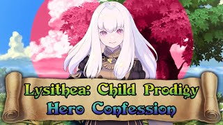 Fire Emblem Heroes Lysithea Child Prodigy  Hero Confession [upl. by Heber]