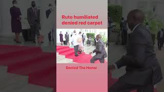 Ruto Showed Concrete not Red Carpet by Museveni azimiolaumoja KenyaKwanza Ruto Raila muhoozi [upl. by Lutero811]