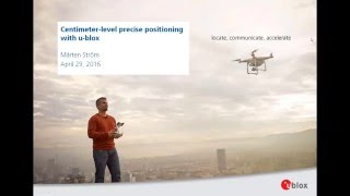 Webinar Centimeter‑level precise position with RTK technology [upl. by Thorstein]