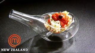 Molecular Gastronomy Masterclass  MasterChef New Zealand  MasterChef World [upl. by Melentha]