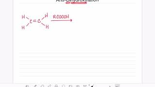 115 Antidihydroxylaton of alkenes [upl. by Venezia491]