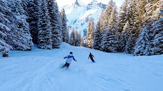 Travel WHILE Skiing PORTES DU SOLEIL [upl. by Guzel]