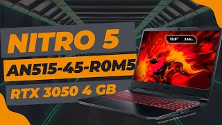 ACER NITRO 5 AN51545R0M5 AMD RYZEN R7 RTX 3050 TELA 144HZ 512GB [upl. by Edmee5]