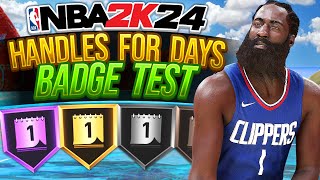 NBA 2K24 Best Badges for Your Build  Handles for Days Playmaking Badge Test [upl. by Natanoj]