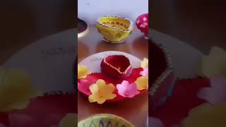 Beautiful diya decoration for Diwali 🎇🪔 [upl. by Ordway]