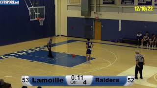 121922Lamoille  U32 Boys Basketball JV amp Varsity [upl. by Mailiw]