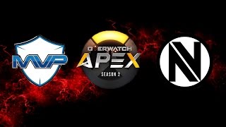 Envyus vs MVP Game 4  Overwatch APEX 2017 Season 2  Group A  Team Envyus vs MVP Infinity [upl. by Ivie579]