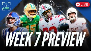 Week 7 Preview  Top 25 Update  Ohio St at Oregon Texas at OU Ole Miss at LSU Penn St at USC [upl. by Mcginnis719]