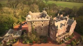 Aerial Footage  Comlongon Castle  Dumfriesshire [upl. by Akimaj633]