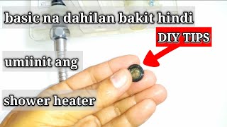 AEG single point shower water heaterfilter puno na nag dumi kaya hindi umiinit [upl. by Inajna]