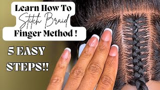 EASY 5 STEP TECHNIQUE TO LEARN HOW TO STITCH BRAID MANNEQUIN PRACTICE BEGINNER FRIENDLY [upl. by Brandise]