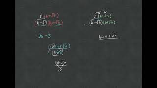 Rationalizing the denominator w conjugates [upl. by Cammy]