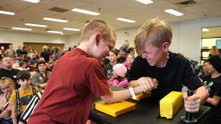 2023 Pentetanguishene Winterama Armwrestling Tournament  Youth Highlights [upl. by Retsevel]