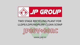 Two Stage Plastic Recycling  Ideal for LLDPELDPEHDPEPP Clean Scrap [upl. by Bartram]