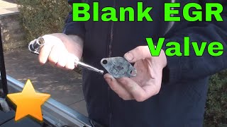 How to Fit a EGR Blanking Plate on a Diesel Engine [upl. by Noraa]