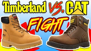 Best Budget Work Boot  Timberland Pro VS CAT  CUT IN HALF [upl. by Sev]