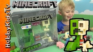 Minecraft CREEPER Deluxe Vinyl Figure Review by HobbyKidsTV [upl. by Luzader]