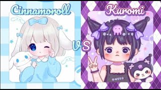 •Cinnamoroll VS Kuromi• Are You💜Kuromi💜or💙Cinnamoroll💙 [upl. by Hanyaz]