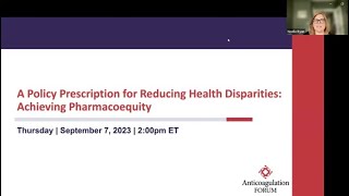 A Policy Prescription for Reducing Health Disparities— Achieving Pharmacoequity [upl. by Asilet]