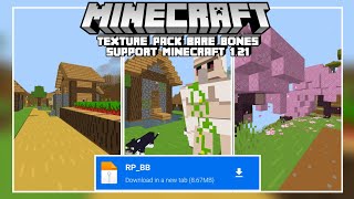 Bare Bones Texture Packs For Minecraft PEBE 121 [upl. by Dukie277]