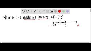 Find the additive inverse of the following numbers 76 [upl. by Cantlon]