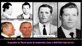 il pentito Lo Verso ex autista di Provenzano nomina Andreotti e DellUtri Parte1di2  25Ott2011 [upl. by Jelks513]