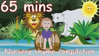 Row Row Row Your Boat And lots more Nursery Rhymes 65 minutes [upl. by Bates]