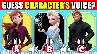 Can you Guess The Frozen Disney characters by their Voice  Anna Elsa Kristoff Sven Hans olaf [upl. by Rattan214]