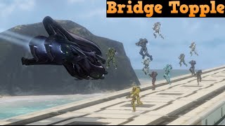 Halo 4 Custom game  Bridge Topple [upl. by Zirkle]